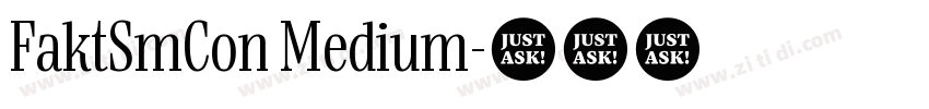 FaktSmCon Medium字体转换